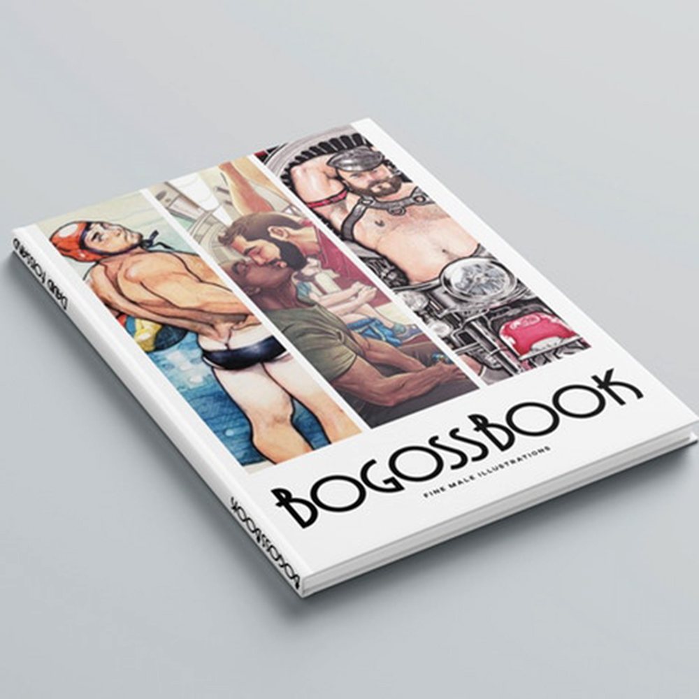Cover of Bogoss Book, the illustrated book that featured Brenden Sanborn's work