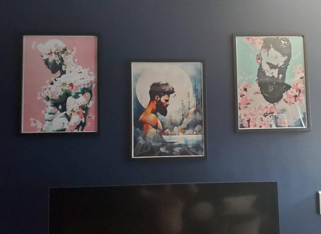Soft Arrival art print by Brenden Sanborn hanging in a collector's home